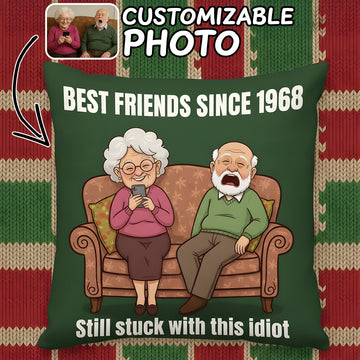 Personalized Grandparents Gift, Custom Anniversary Portrait, 50th Anniversary Gift for Parents, Lifelong Love Keepsake | Pillow77