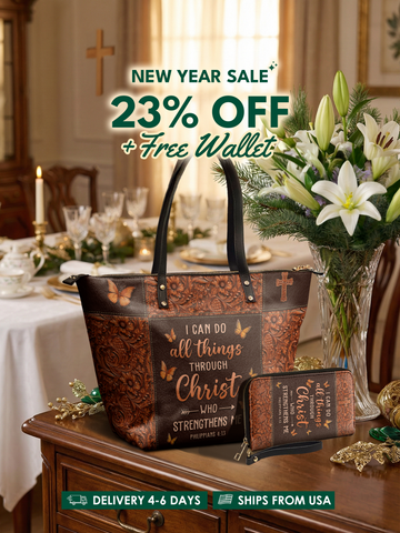 Believe - Philippians 4:13 Leather Tote Bag Deal