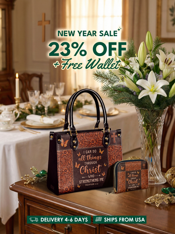 "Believe" - Philippians 4:13 Small Leather Handbag Deal
