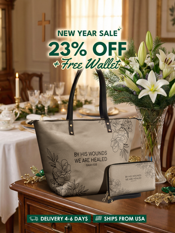 Complete - Isaiah 53:5 Leather Tote Bag Deal