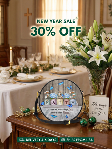 "Faith" Circle Crossbody Bag