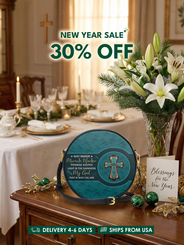 "Lighthouse" Circle Crossbody Bag