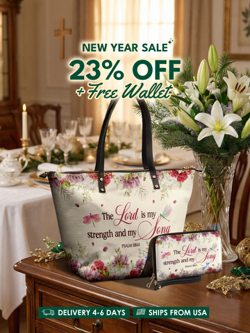 Melody - Psalm 118:14 Leather Tote Bag Deal