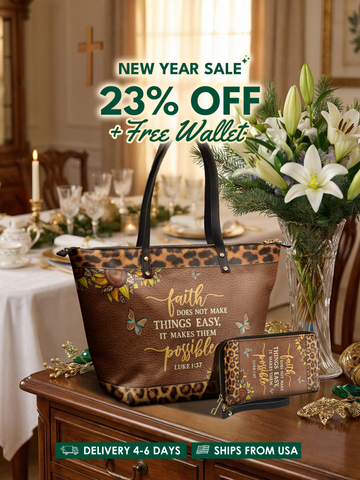 Possible - Luke 1:37 Leather Tote Bag Deal