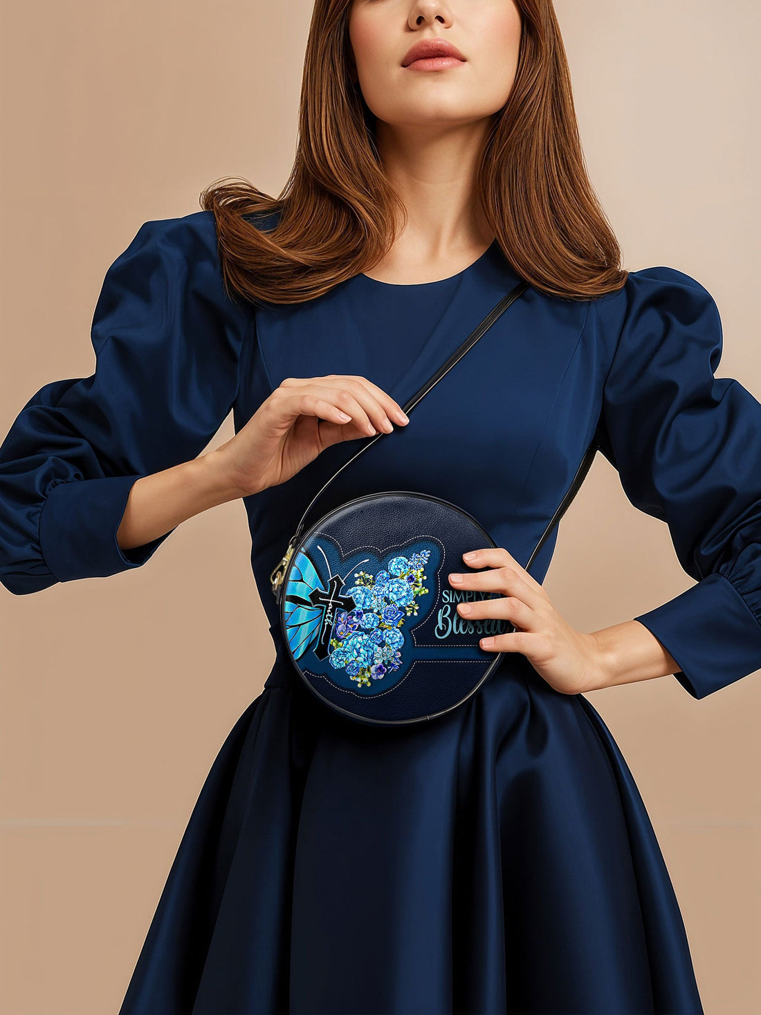 "Blessed" Circle Crossbody Bag