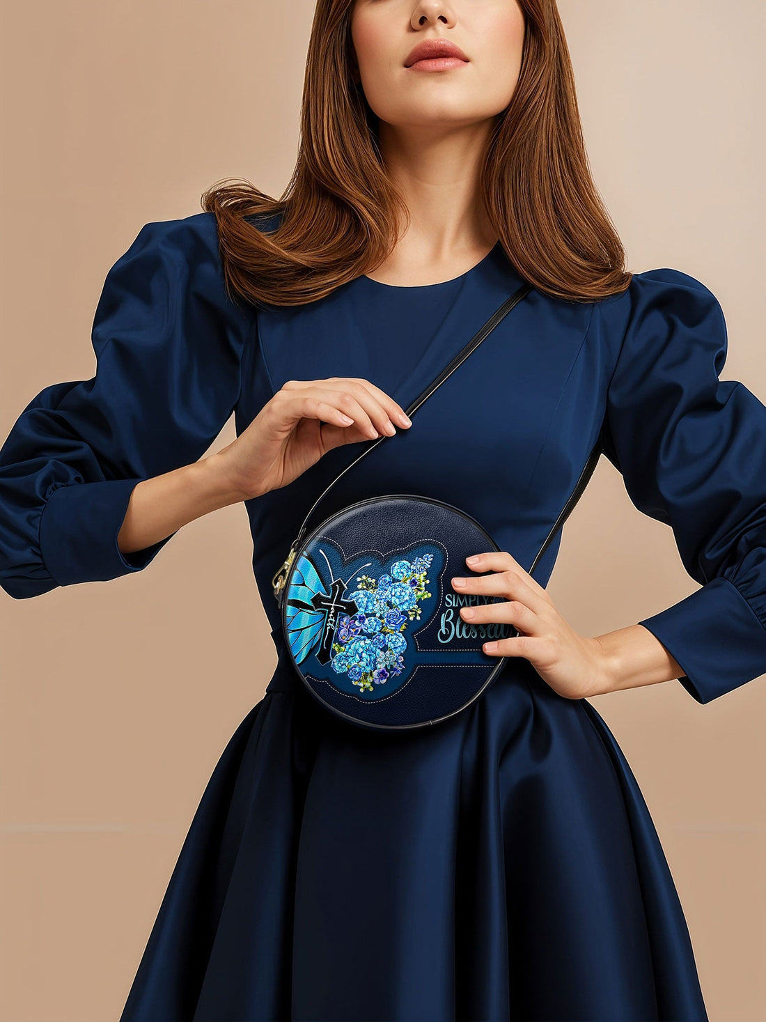 "Blessed" Circle Crossbody Bag