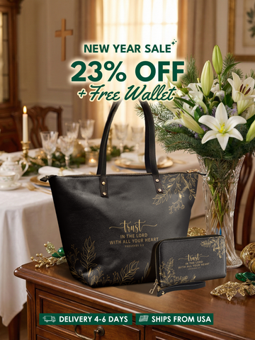 Trust - Proverbs 3:5 Leather Tote Bag Deal