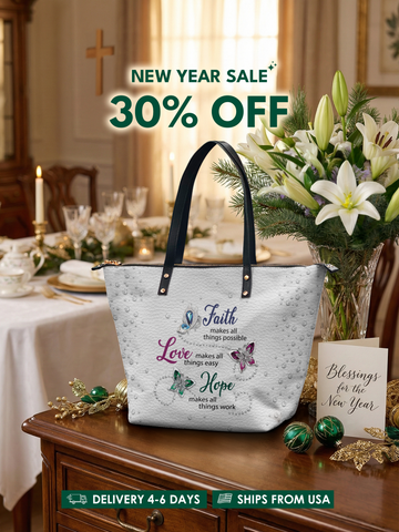 "Virtue" Leather Tote Bag