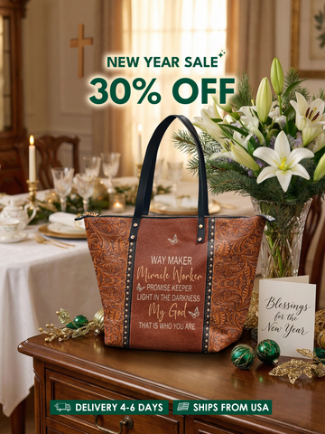 "Waymaker" Leather Tote Bag