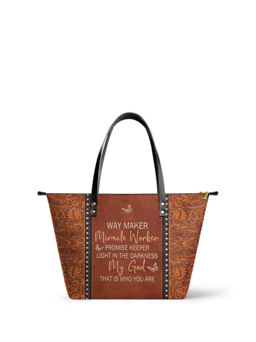 "Waymaker" Leather Tote Bag