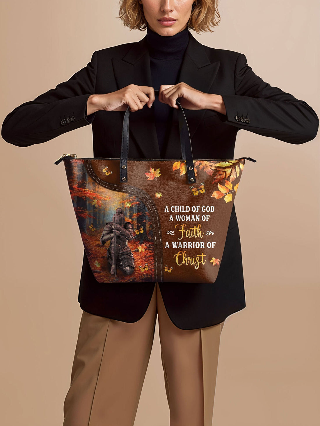 "Warrior" Leather Tote Bag