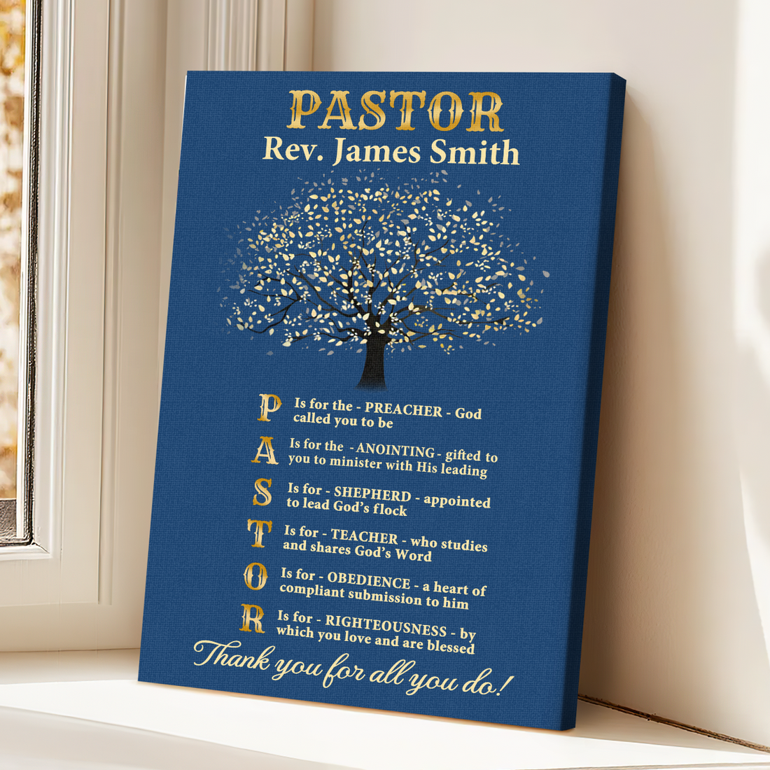 To Our Pastor | Personalized Poster/Canvas